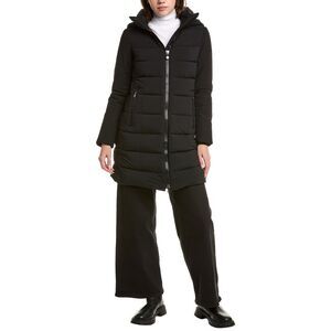 Post Card Womens Down Puffer Parka, Black